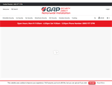 Tablet Screenshot of gapsecuritydirect.co.uk